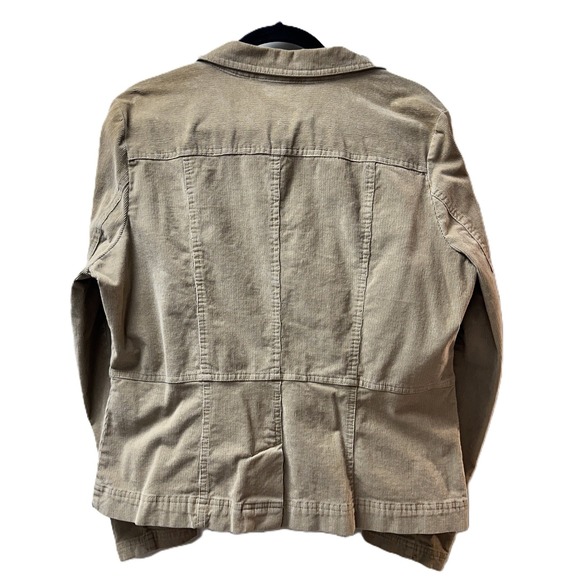 Vintage St. John's Bay Stretch Tan Corduroy Blazer Jacket XL Cotton Spandex - Picture 2 of 10